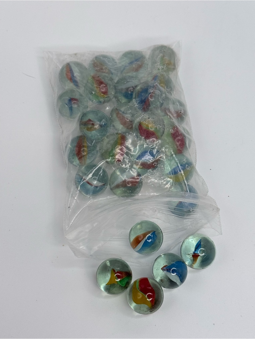 Glass marbles cats eye decorative collectible antique retro